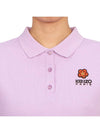 Women's Boke Flower Polo Shirt Purple - KENZO - BALAAN 7