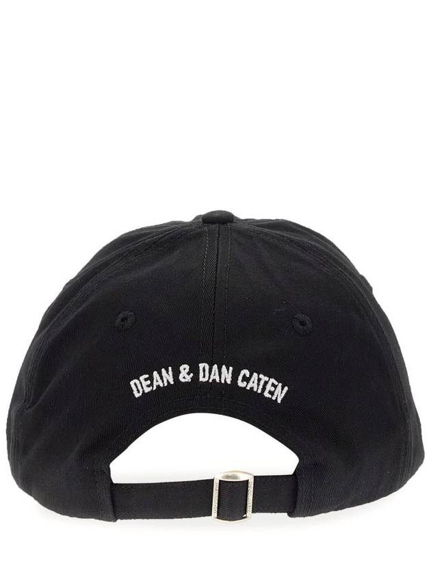 Logo Base Ball Cap Black - DSQUARED2 - BALAAN 3