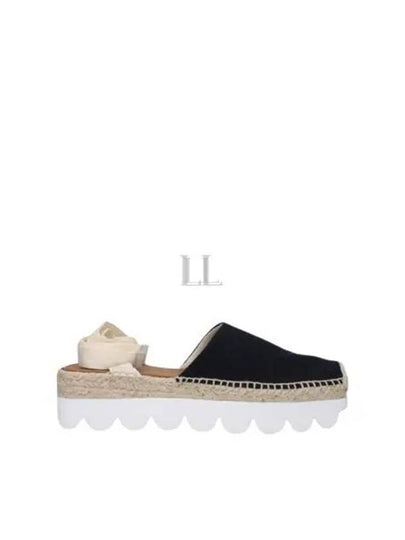 Ankle Tie Platform Espadrilles Black - MARNI - BALAAN 2