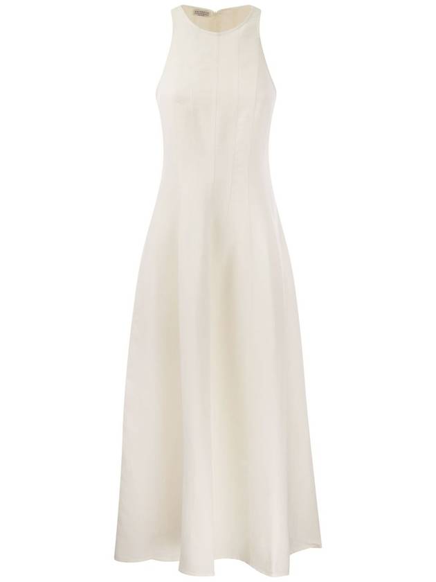 Pleated Sleeveless Maxi Dress MH126A5171C600 - BRUNELLO CUCINELLI - BALAAN 2