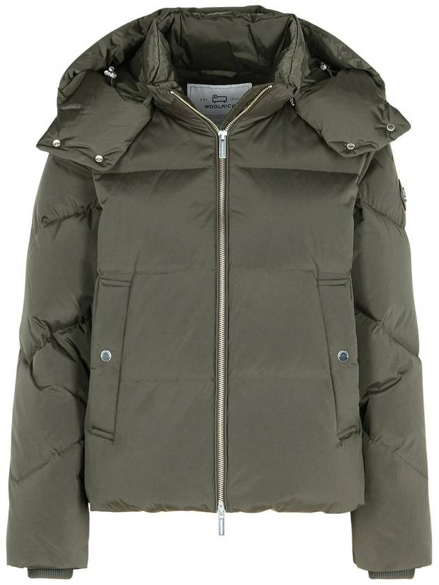 Woolrich 'Alsea' Green Polyamide Blend Down Jacket - WOOLRICH - BALAAN 1