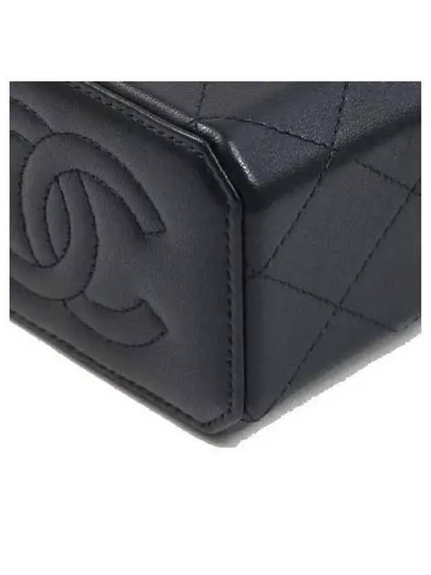 AP3459 Black Lambskin Mini Vanity Chain Cross Bag - CHANEL - BALAAN 5