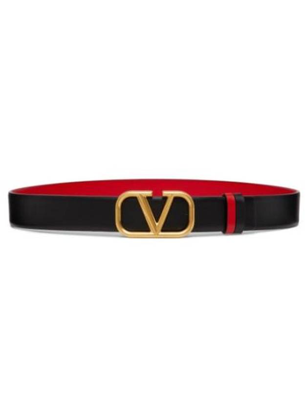 Garavani Regular Belt 4W0T0T15TAL0SM4W2T0T15TAL0SM Black NERO ROUGE PUR - VALENTINO - BALAAN 1