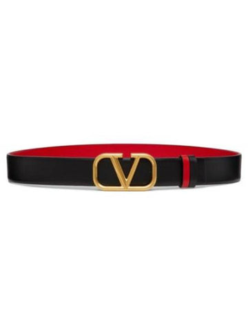 Garavani Regular Belt 4W0T0T15TAL0SM4W2T0T15TAL0SM Black NERO ROUGE PUR - VALENTINO - BALAAN 1