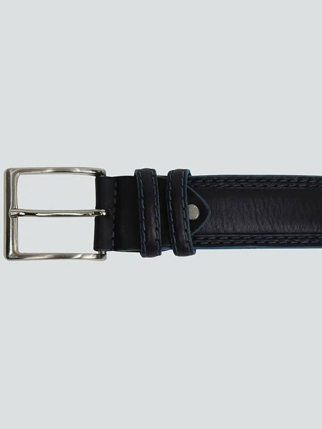 ITALY Denim & Golf Vest Coordination Men's Leather Belt ABE104 - IKALOOOK - BALAAN 4