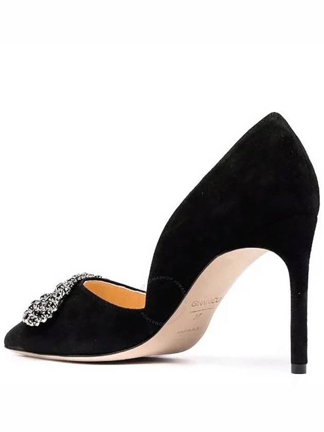 Giannico Ladies Black Daphne 90 Suede Pumps, Brand Size 38 ( US Size 8 ) - GIANNICO - BALAAN 2