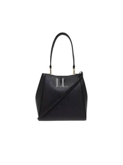 Logo Leather Bucket Bag Black - TORY BURCH - BALAAN 2