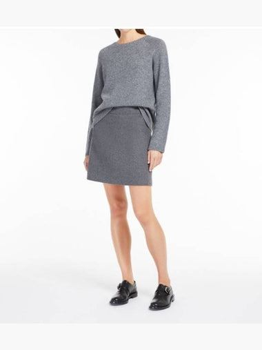 Georg wool cashmere knit charcoal gray s max mara - MAX MARA - BALAAN 1