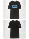 20SS 2840MM230 207098 99 Logo Print Short Sleeve T-Shirt Black Men's T-Shirt TFN - MSGM - BALAAN 4