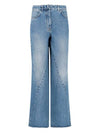 Stitching Detail Denim Straight Jeans Blue - GIVENCHY - BALAAN 1