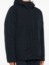 Techno Fabric Hooded Jacket Navy - STONE ISLAND - BALAAN 4