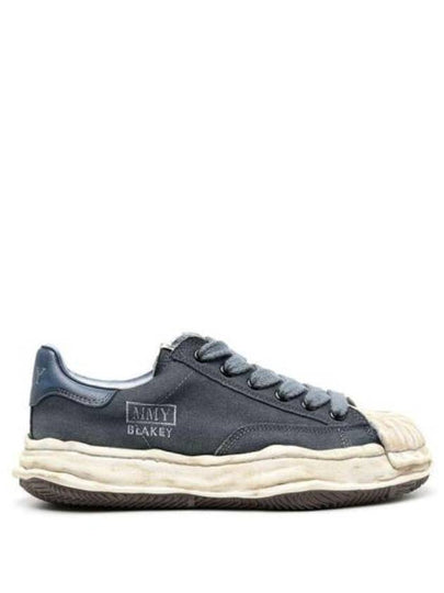 Blakey Original Sole Canvas Low Top Sneakers Black - MAISON MIHARA YASUHIRO - BALAAN 2