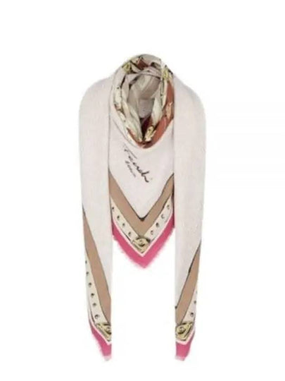 Wool Silk Shawl Scarf - FENDI - BALAAN 2