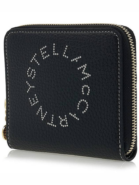 Stella McCartney Logo zipper round half wallet 7P0009 WP0057 1000 - STELLA MCCARTNEY - BALAAN 2