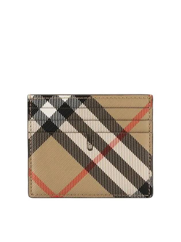 Check Card Wallet Beige - BURBERRY - BALAAN 2