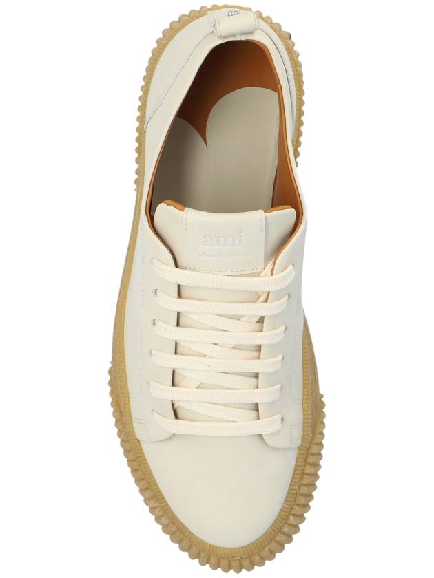 Lace up low top sneakers white - AMI - BALAAN 7