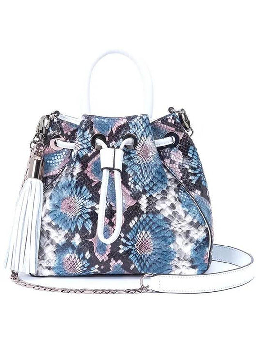 Alice in Wonderland Drawstring Calendula Bay Bucket Bag Blue - DONIRAY - BALAAN 1