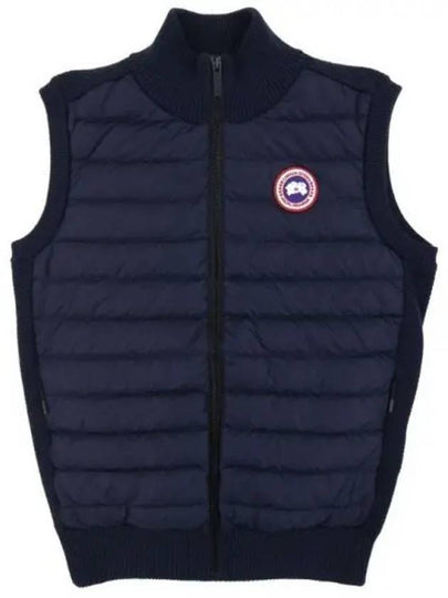 Hybrdige Slim Fit Merino Wool Padded Vest Navy - CANADA GOOSE - BALAAN 2