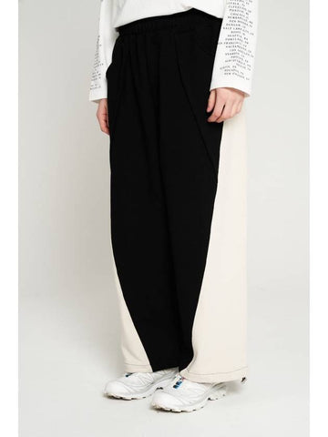 String Wide Pants Black - TENER - BALAAN 1