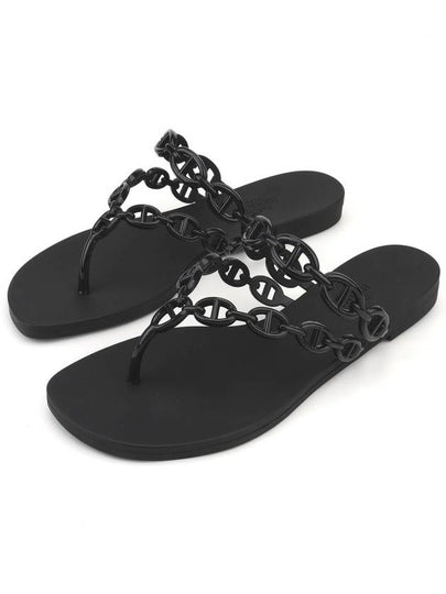 Island Sandals Noir - HERMES - BALAAN 2