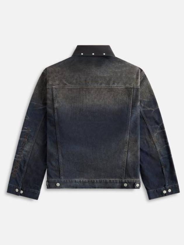 Oversized Denim Jacket Dark Blue Wash - ACNE STUDIOS - BALAAN 3