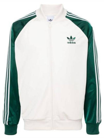 SST Track Jacket White Collegiate Green - ADIDAS - BALAAN 1