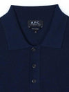 Men's Logo Embroidery Polo Shirt Dark Navy - A.P.C. - BALAAN 4