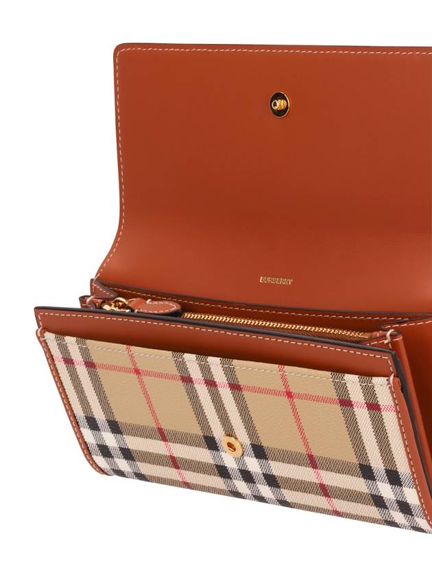 Vintage Check Flap Long Wallet Beige - BURBERRY - BALAAN 4