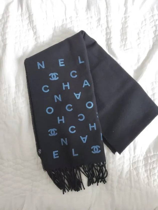 Logo Wool Cashmere Scarf AA7676 - CHANEL - BALAAN 2