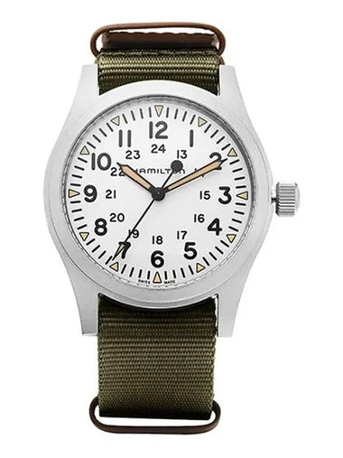 Khaki Field Mechanical 42mm Watch White - HAMILTON - BALAAN 1