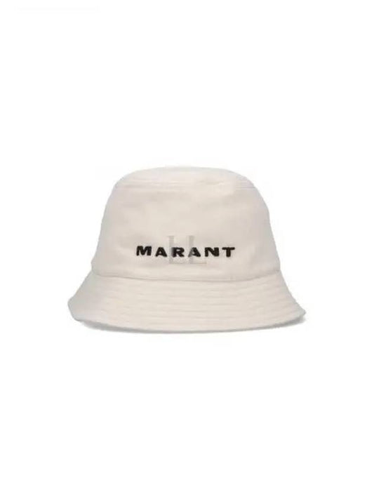 Embroidered Logo Bucket Hat Ecru - ISABEL MARANT - BALAAN 2