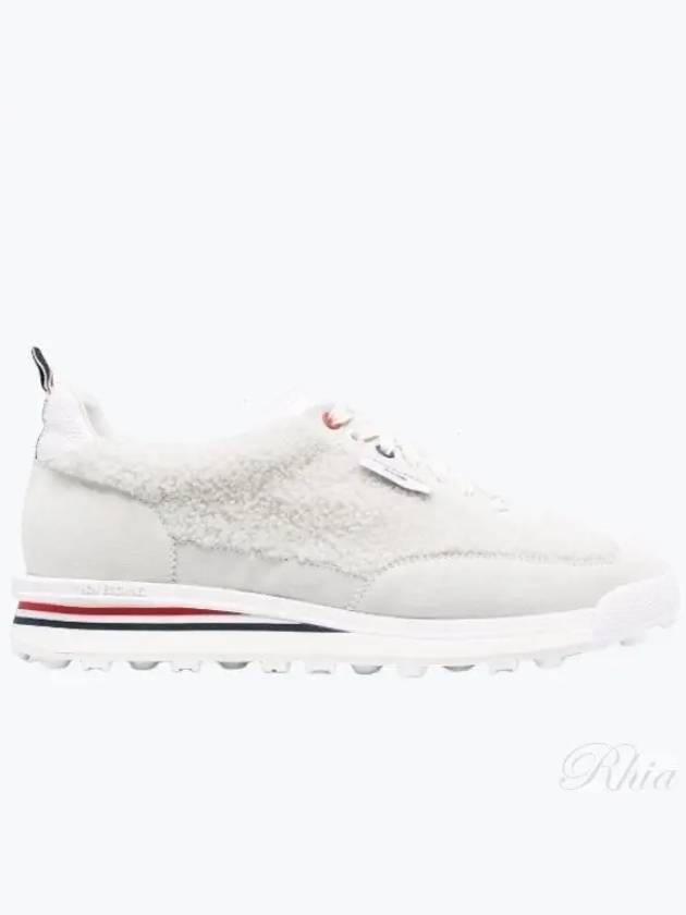 Shearling and Suede Tech Runner MFD239AL0010 7XTML6SN300 US - THOM BROWNE - BALAAN 1