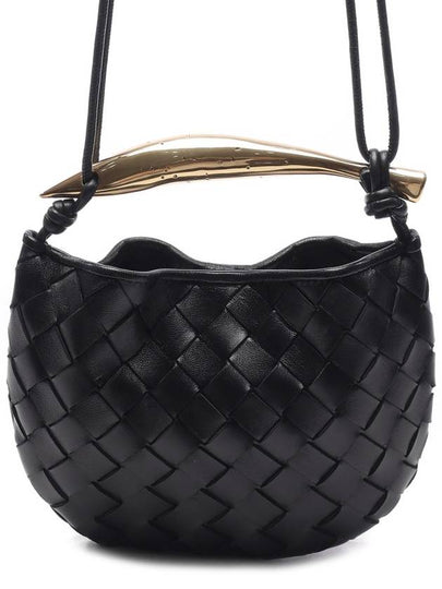 Sardin Intrecciato Mini Tote Bag Black - BOTTEGA VENETA - BALAAN 2