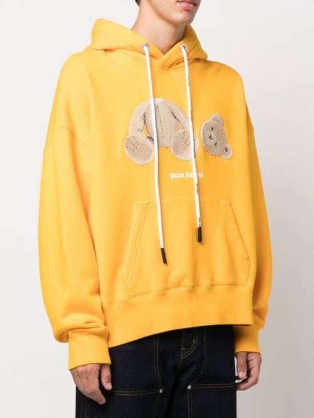 Bear Popover Hoodie Yellow - PALM ANGELS - BALAAN 4