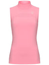 C23MTS020W Front Mesh Half Neck Top Pink - CHUCUCHU - BALAAN 1