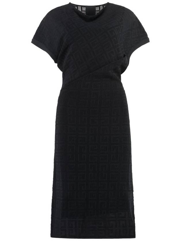 midi dress BW21TE4ZD6 001 BLACK - GIVENCHY - BALAAN 2