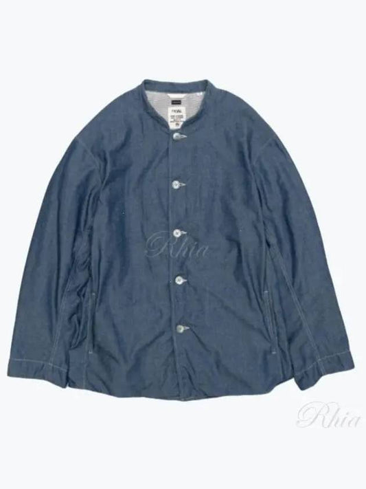 24 Chambray Band Collar Jacket SUAS340 ID - NANAMICA - BALAAN 1