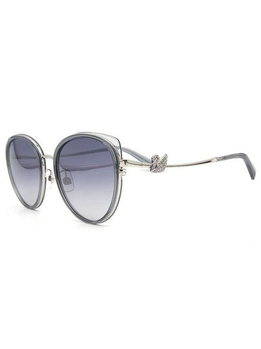 Eyewear Round Sunglasses Gray - SWAROVSKI - BALAAN 1