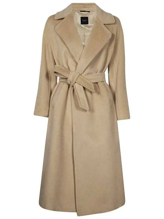 23FW TEMPERA Belted Wool Coat Camel 2350161233 002 - MAX MARA - BALAAN 2