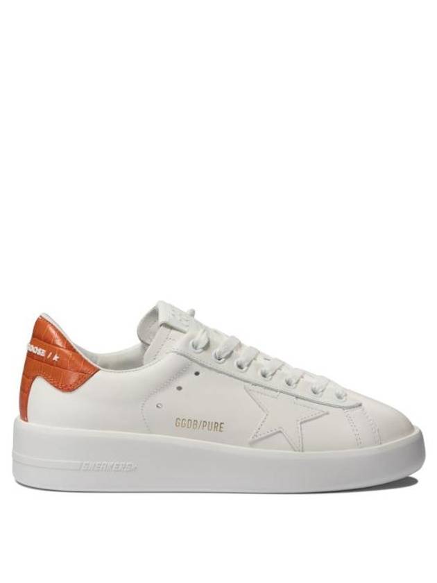 Pure Star Orange Tab Low Top Sneakers White - GOLDEN GOOSE - BALAAN 2