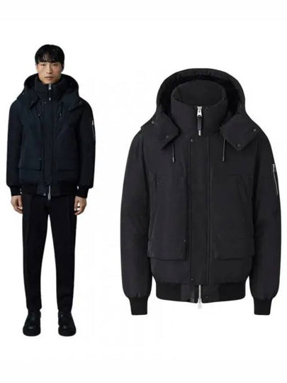 Viggo Classic Hooded Down Bomber Jacket Black - MACKAGE - BALAAN 2