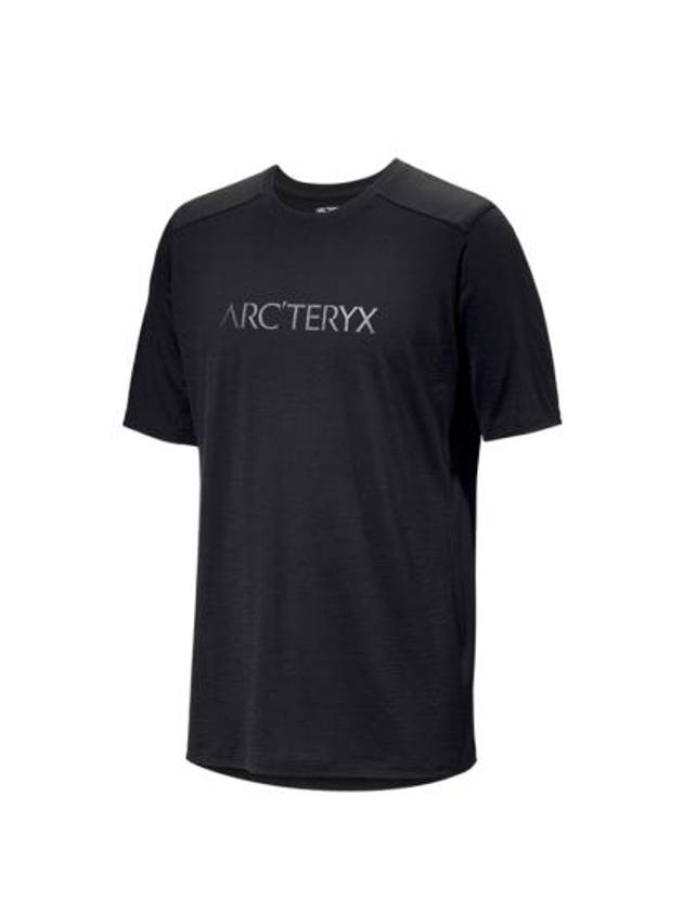 Ionia Merino Arc'word Logo Wool Short Sleeve T-Shirt Black - ARC'TERYX - BALAAN 2