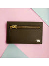 Men's TF gold logo zipper brown card wallet YM354 LCL081G 1E002 - TOM FORD - BALAAN 3