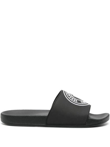 Mule Slippers 76YA3SQ3 ZS192 899 Black - VERSACE - BALAAN 1