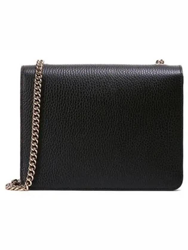 Interlocking GG Chain Small Cross Bag Black - GUCCI - BALAAN 3