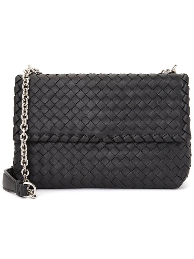 Olimpia Shoulder Bag Black - BOTTEGA VENETA - BALAAN 3