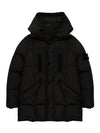 Logo wappen down hood padding black - STONE ISLAND - BALAAN 2