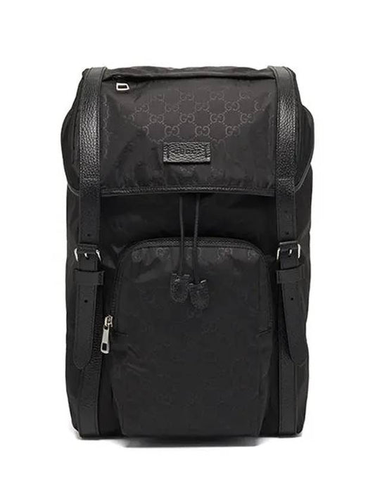 GG Logo Fabric Backpack Black - GUCCI - BALAAN 2