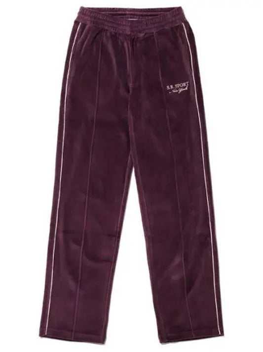 Sporty & Lee SR SPORT VELOUR TRACK PANTS MERL ER OT SW751 Sports Velor Track Pants - SPORTY & RICH - BALAAN 1