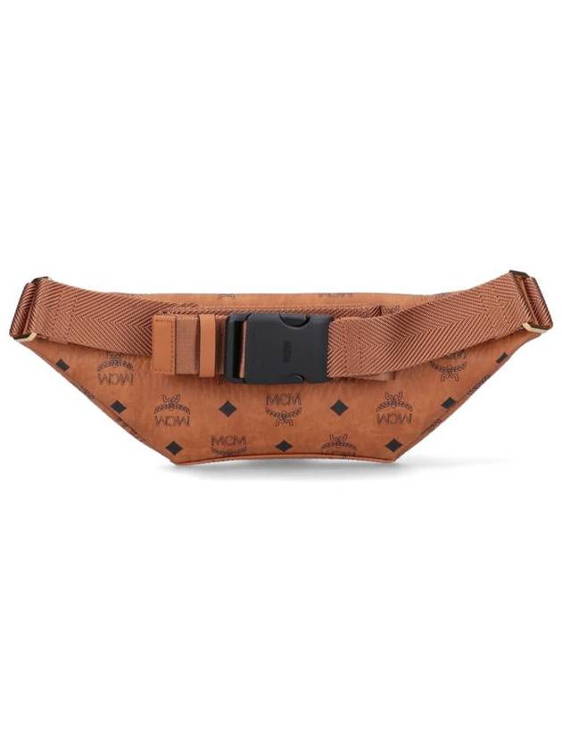 Logo Leather Belt Bag Brown - MCM - BALAAN 5